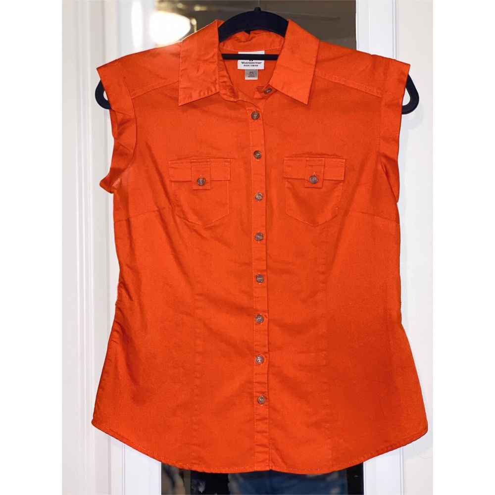 Orange blouse